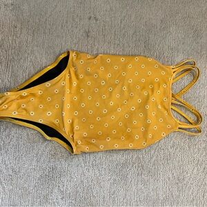 Jolyn Ryker Yellow Floral One-Piece Swimsuit